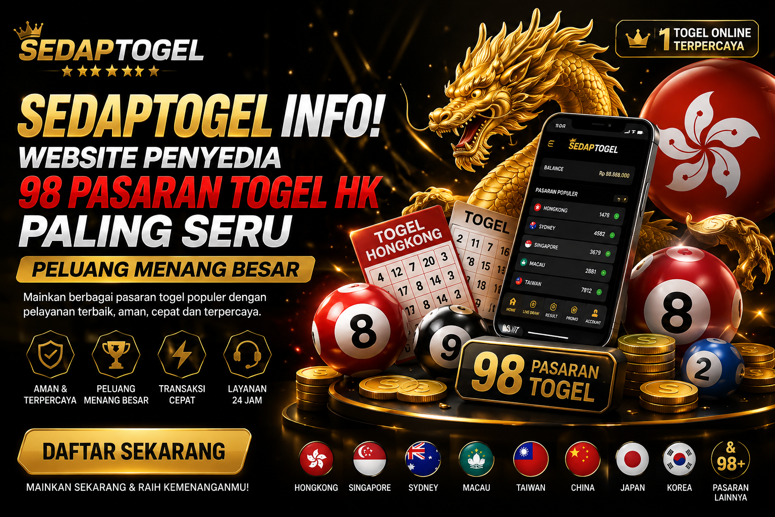 Artwork thumbnail, SEDAPTOGEL Info! Website Penyedia 98 Pasaran Togel Paling Seru Peluang Menang Besar